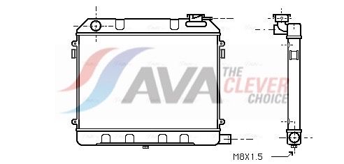 Kühler, Motorkühlung AVA QUALITY COOLING OL2012