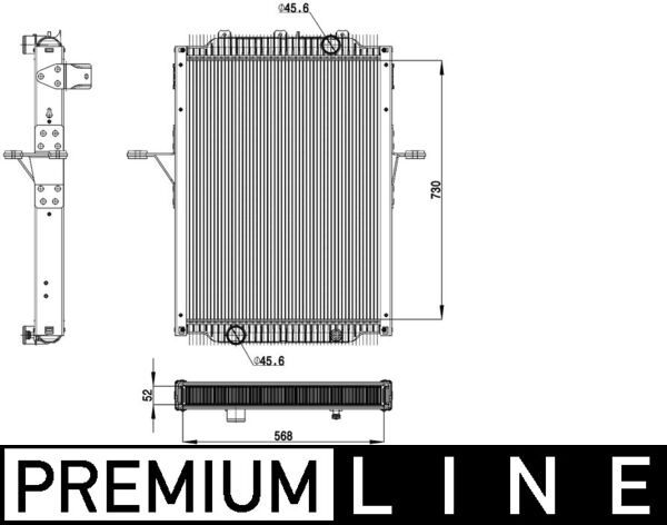 Kühler, Motorkühlung MAHLE CR2098000P