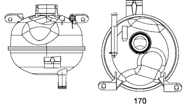 Ausgleichsbehälter, Kühlmittel MAHLE CRT8000S