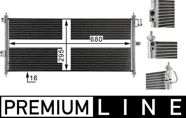 Kondensator, Klimaanlage MAHLE AC788000P