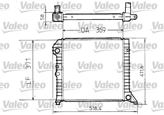 Kühler, Motorkühlung VALEO 810956