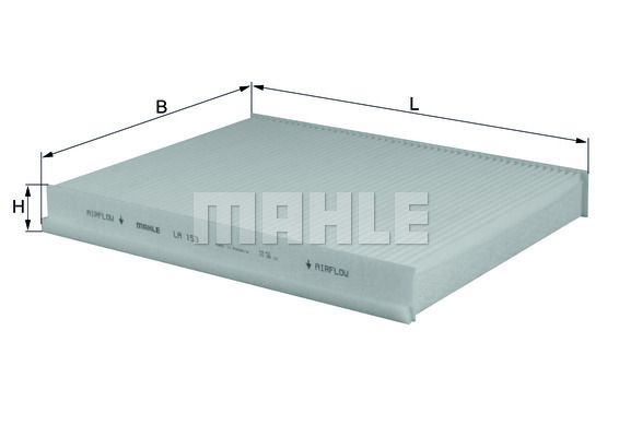 Filter, kupéventilation KNECHT LA 153