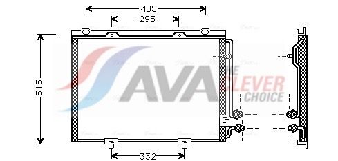 Kondensator, Klimaanlage AVA QUALITY COOLING MS5232