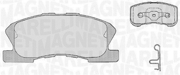 Bremsbelagsatz, Scheibenbremse MAGNETI MARELLI 363916060209