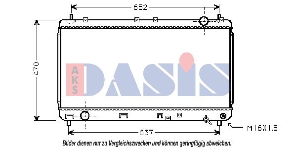 Kühler, Motorkühlung AKS DASIS 213770N