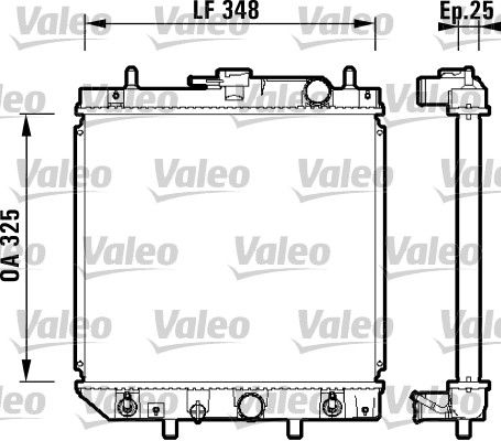 Kühler, Motorkühlung VALEO 734210