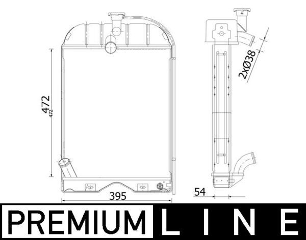 Kühler, Motorkühlung MAHLE CR2299000P