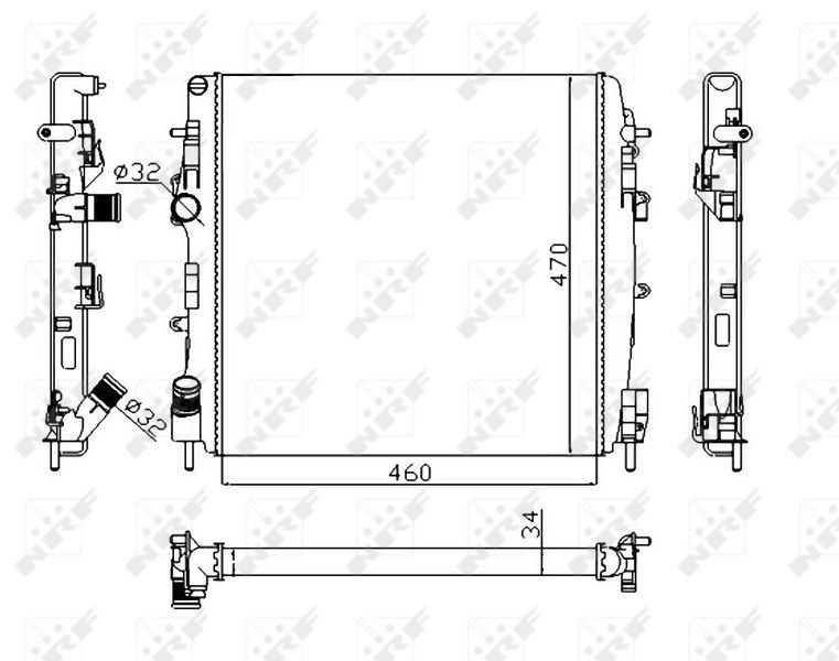 Kühler, Motorkühlung NRF 58317A