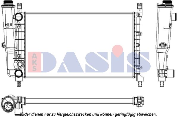 Kühler, Motorkühlung AKS DASIS 080680N