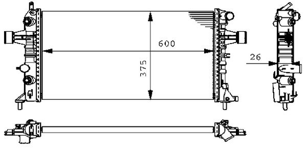 Kühler, Motorkühlung MAHLE CR228000S