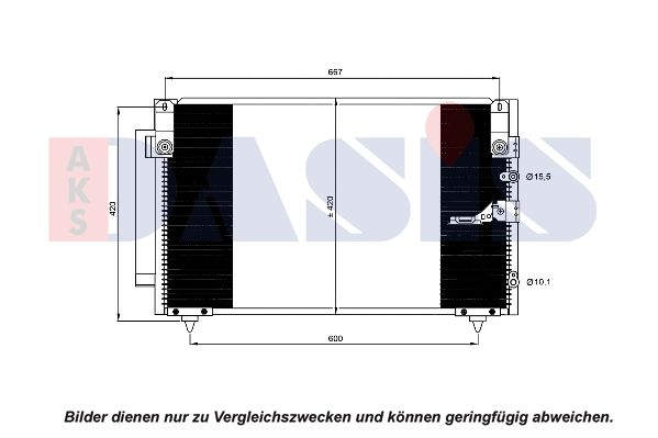 Kondensator, Klimaanlage AKS DASIS 212111N