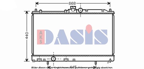 Kühler, Motorkühlung AKS DASIS 140083N