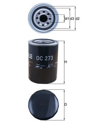 Ölfilter MAHLE OC273