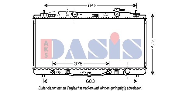Kühler, Motorkühlung AKS DASIS 210209N