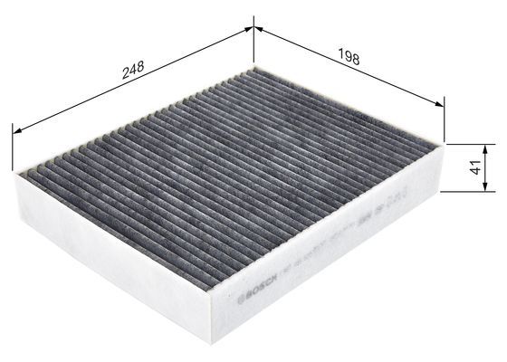 Filter, kupéventilation BOSCH 1 987 435 503