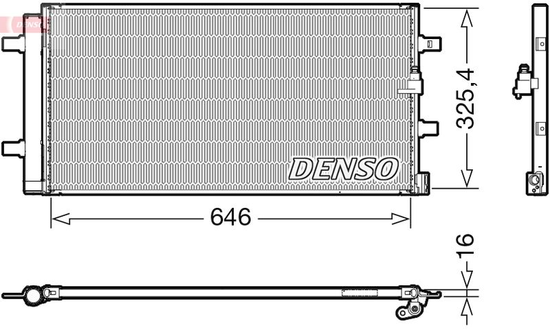 Kondensator, Klimaanlage DENSO dcn02041