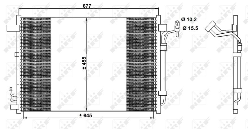 Kondensator, Klimaanlage NRF 350094