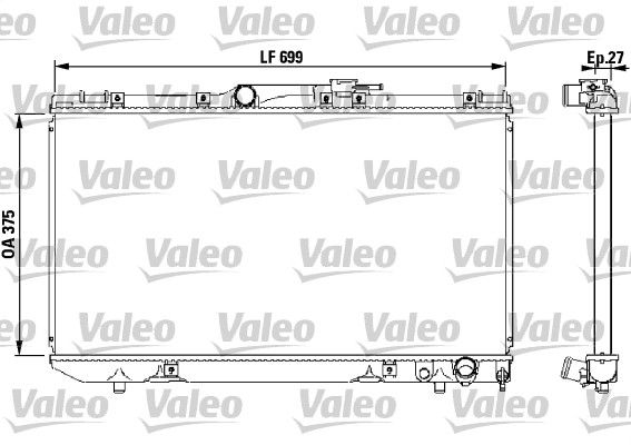 Kühler, Motorkühlung VALEO 731569