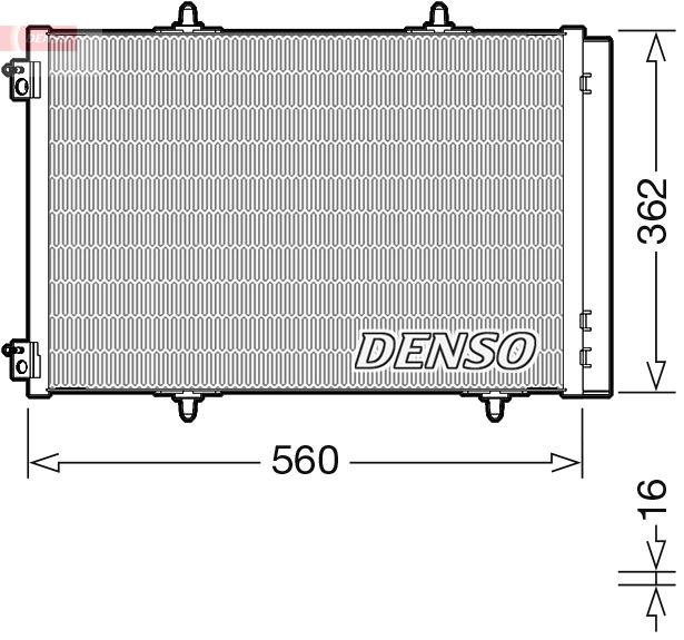Klimakondensator Klimakühler Denso DCN07061