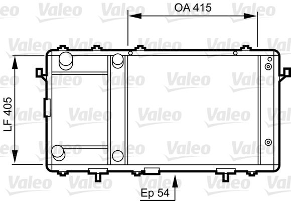 Kühler, Motorkühlung VALEO 731491