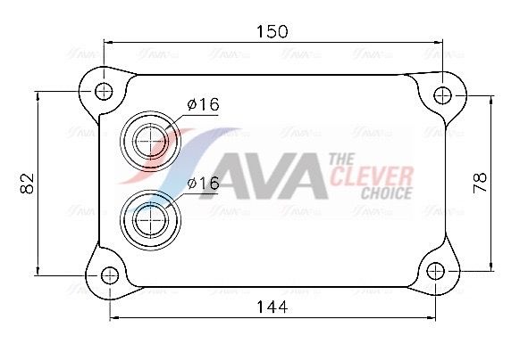 Ölkühler, Motoröl AVA QUALITY COOLING FD3698