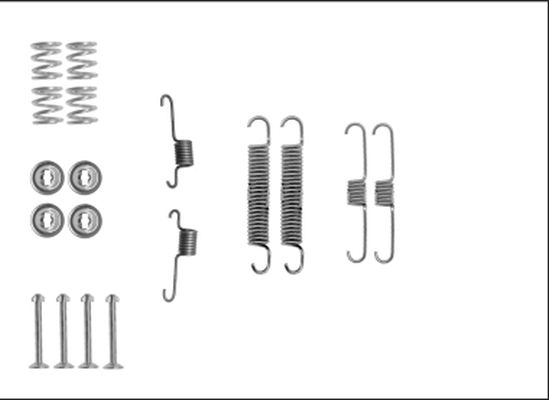 Zubehörsatz, Bremsbacken TEXTAR 97040700