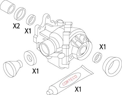 Dichtungssatz, Differential CORTECO 19535954