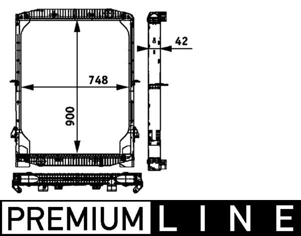Kühler, Motorkühlung MAHLE CR706000P