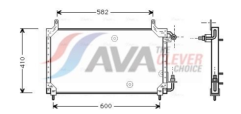 Kondensator, Klimaanlage AVA QUALITY COOLING DW5006
