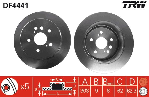 Bremsscheibe TRW DF4441