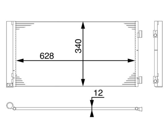 Kondensator, Klimaanlage MAHLE AC751000S