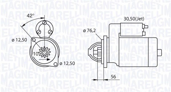 Starter MAGNETI MARELLI 063521250420