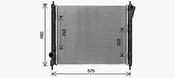 Kühler, Motorkühlung AVA QUALITY COOLING dn2470