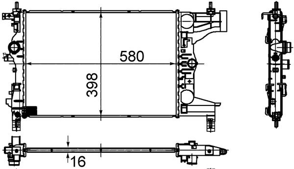 Kühler, Motorkühlung MAHLE CR945000S