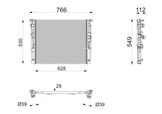 Kühler, Motorkühlung MAHLE CR2867000P