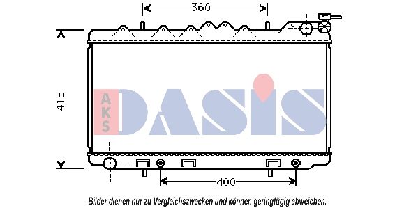 Kühler, Motorkühlung AKS DASIS 070033N