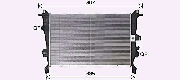 Kühler, Motorkühlung AVA QUALITY COOLING ft2466