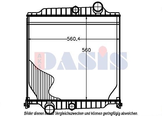 Kühler, Motorkühlung AKS DASIS 280016N