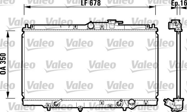 Kühler, Motorkühlung VALEO 734109