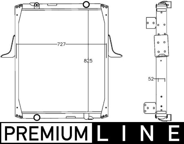 Kühler, Motorkühlung MAHLE CR1221000P