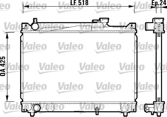 Kühler, Motorkühlung VALEO 734213