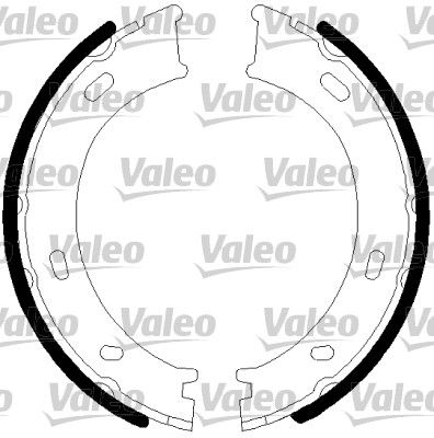 Bremsbackensatz, Feststellbremse VALEO 128901