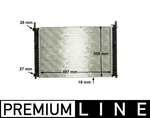 Kühler, Motorkühlung MAHLE CR1354000P