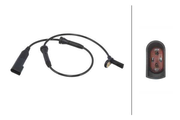 Sensor, Raddrehzahl HELLA 6pu 009 106-681