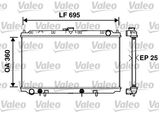 Kühler, Motorkühlung VALEO 734215