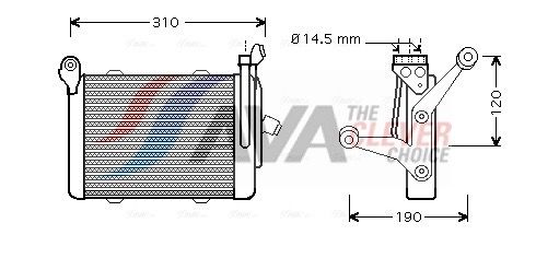 Ölkühler, Motoröl AVA QUALITY COOLING BW3255