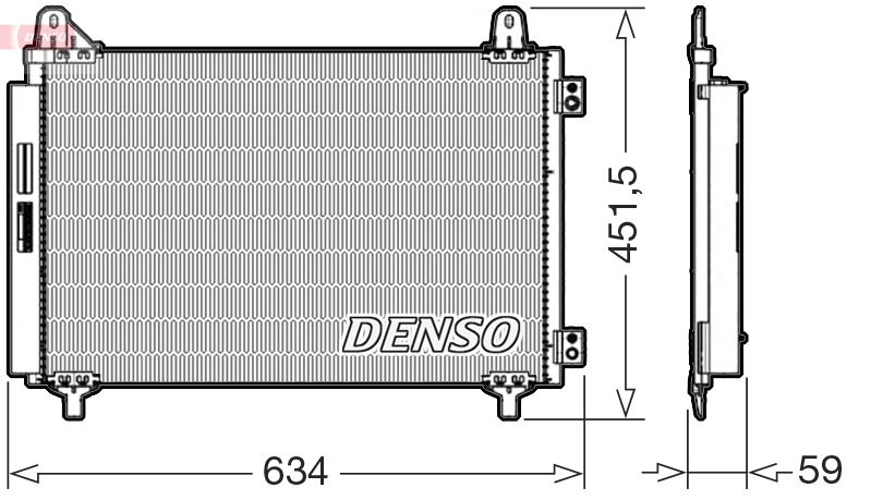 Klimakondensator Klimakühler Denso DCN21034