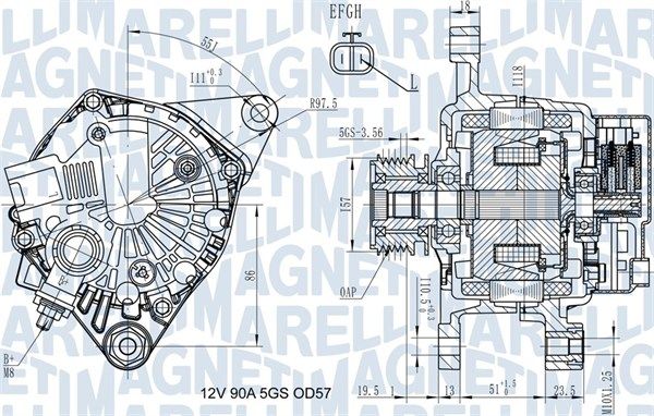 Generator MAGNETI MARELLI 063731938010