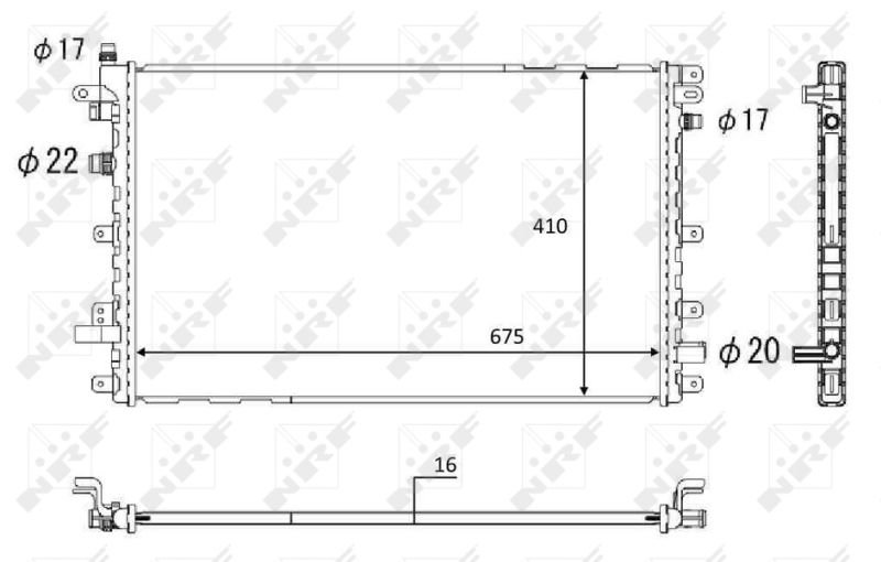 Kühler, Antriebsbatterie NRF 58569