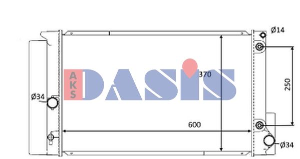 Kühler, Motorkühlung AKS DASIS 210266N